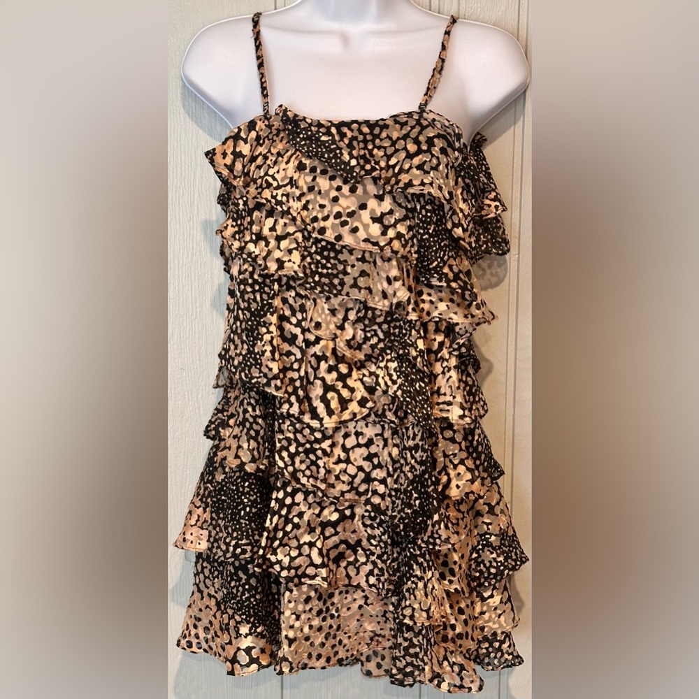 Rachel Zoe Leopard Print Mini Dress